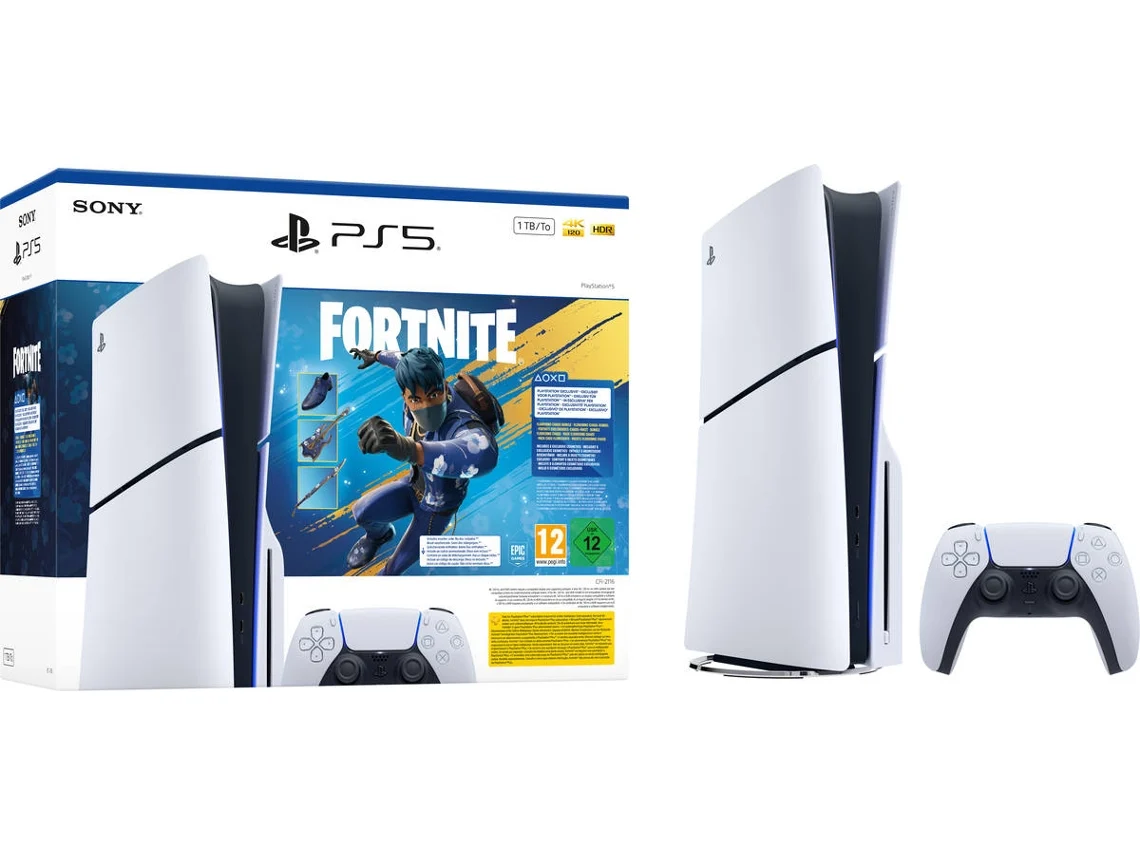 Sony PlayStation 5 Slim Standard Edition 1TB SSD + Pack Fortnite Flowering Chaos