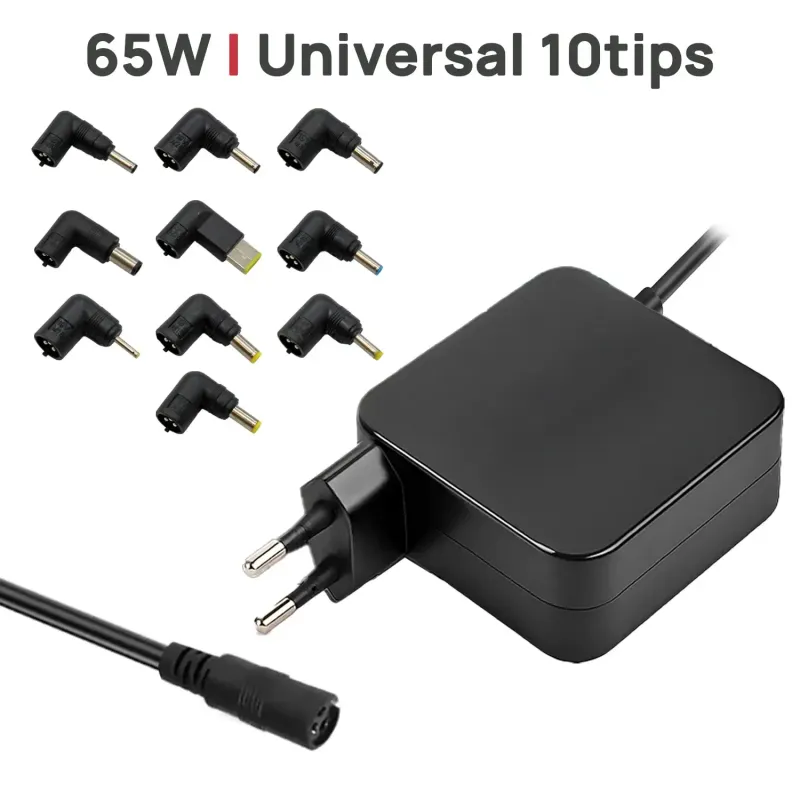Carregador Universal para Portátil 65W (10 conectores)